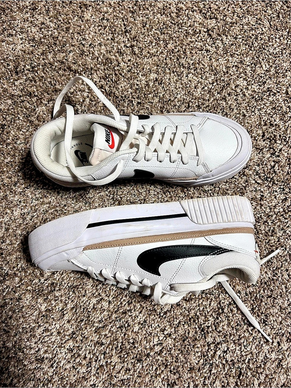 Nike Court Vision Alta Sneakers White & Black